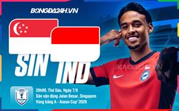 Nhận định Singapore vs Indonesia (20h00 ngày 7/8): Quyết đấu vì tấm vé đi tiếp