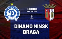 Nhận định bóng đá Dinamo Minsk vs Braga 0h00 ngày 14/8 (Conference League 2026/27)