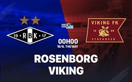 Nhận định bóng đá Rosenborg vs Viking 0h00 ngày 15/8 (VĐQG Na Uy 2026/27)