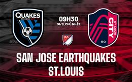 Nhận định San Jose Earthquakes vs St.Louis 9h30 ngày 16/8 (Nhà nghề Mỹ 2026)