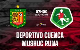 Nhận định Deportivo Cuenca vs Mushuc Runa 7h00 ngày 22/8 (VĐQG Ecuador 2026)