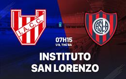 Nhận định bóng đá Instituto vs San Lorenzo 7h15 ngày 1/9 (VĐQG Argentina 2026)