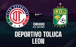 Nhận định bóng đá Deportivo Toluca vs Leon 8h00 ngày 3/9 (Leagues Cup 2026)