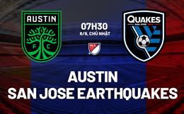 Nhận định bóng đá Austin vs San Jose Earthquakes 7h30 ngày 6/9 (Nhà nghề Mỹ 2026)