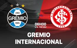 Nhận định bóng đá Gremio vs Internacional 6h00 ngày 4/9 (Cúp QG Brazil 2026)