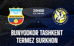 Nhận định Bunyodkor Tashkent vs Termez Surkhon 20h00 ngày 4/9 (VĐQG Uzbekistan 2026)