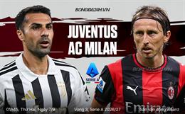 Nhận định Juventus vs AC Milan (1h45 ngày 7/9): Tiếp đà chiến thắng
