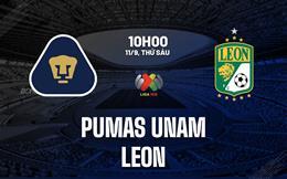 Nhận định bóng đá Pumas UNAM vs Leon 10h00 ngày 11/9 (VĐQG Mexico 2026/27)