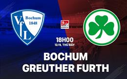 Nhận định bóng đá Bochum vs Greuther Furth 18h00 ngày 12/9 (Hạng 2 Đức 2026/27)
