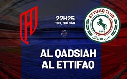 Nhận định bóng đá Al Qadsiah vs Al Ettifaq 22h25 ngày 11/9 (VĐQG Saudi Arabia 2026/27)