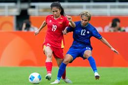 Việt Nam xếp trên Thái Lan sau lượt trận đầu bóng đá nữ ASIAD 20