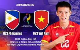 Nhận định U23 Việt Nam vs U23 Philippines (13h30 ngày 18/9): Mệnh lệnh phải thắng đậm