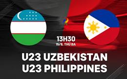 Nhận định U23 Uzbekistan vs U23 Philippines (13h30 ngày 15/9): Thách thức cho đại diện Đông Nam Á