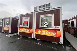 Bên trong các container là nơi lưu trú của 2000 VĐV ASIAD