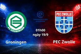 Dự đoán Groningen vs PEC Zwolle 01h00 ngày 19/9 (VĐQG Hà Lan 2026/27)