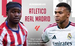 Nhận định Atletico vs Real Madrid (21h15 ngày 20/9): Chờ mưa bàn thắng