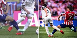 Ban trọng tài nhận sai khi cầu thủ Atletico Madrid thoát thẻ đỏ