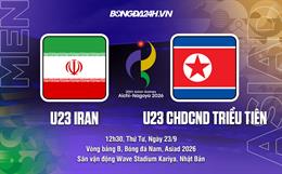 Nhận định bóng đá U23 Iran vs U23 CHDCND Triều Tiên 12h30 ngày 23/9 (ASIAD 2026)