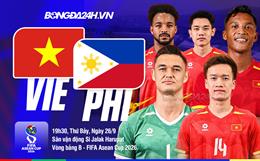 Nhận định Việt Nam vs Philippines (19h30 ngày 26/9): Quyết đấu vì mục tiêu 3 điểm