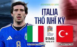 Nhận định Italia vs Thổ Nhĩ Kỳ (1h45 ngày 6/10): Lợi thế sân nhà