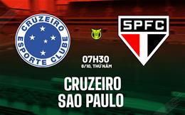 Nhận định bóng đá Cruzeiro vs Sao Paulo 7h30 ngày 8/10 (VĐQG Brazil 2026)