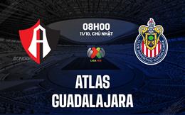 Nhận định bóng đá Atlas vs Guadalajara 8h00 ngày 11/10 (VĐQG Mexico 2026/27)