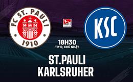 Nhận định bóng đá St.Pauli vs Karlsruher 18h30 ngày 11/10 (Hạng 2 Đức 2026/27)