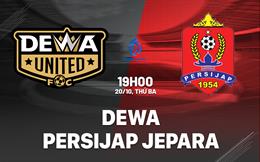 Nhận định bóng đá Dewa vs Persijap Jepara 19h00 ngày 20/10 (VĐQG Indonesia 2026/27)