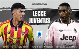 Nhận định Lecce vs Juventus (00h00 ngày 26/10): Lấy lại niềm tin