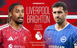 Nhận định Liverpool vs Brighton (21h00 ngày 25/10): Giăng bẫy Mòng biển