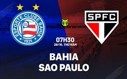 Nhận định bóng đá Bahia vs Sao Paulo 7h30 ngày 29/10 (VĐQG Brazil 2026)