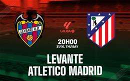Nhận định Levante vs Atletico Madrid (20h00 ngày 31/10): Nối dài mạch thắng