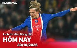 Lịch thi đấu, trực tiếp bóng đá hôm nay 30/10/2026: Le Havre vs PSG